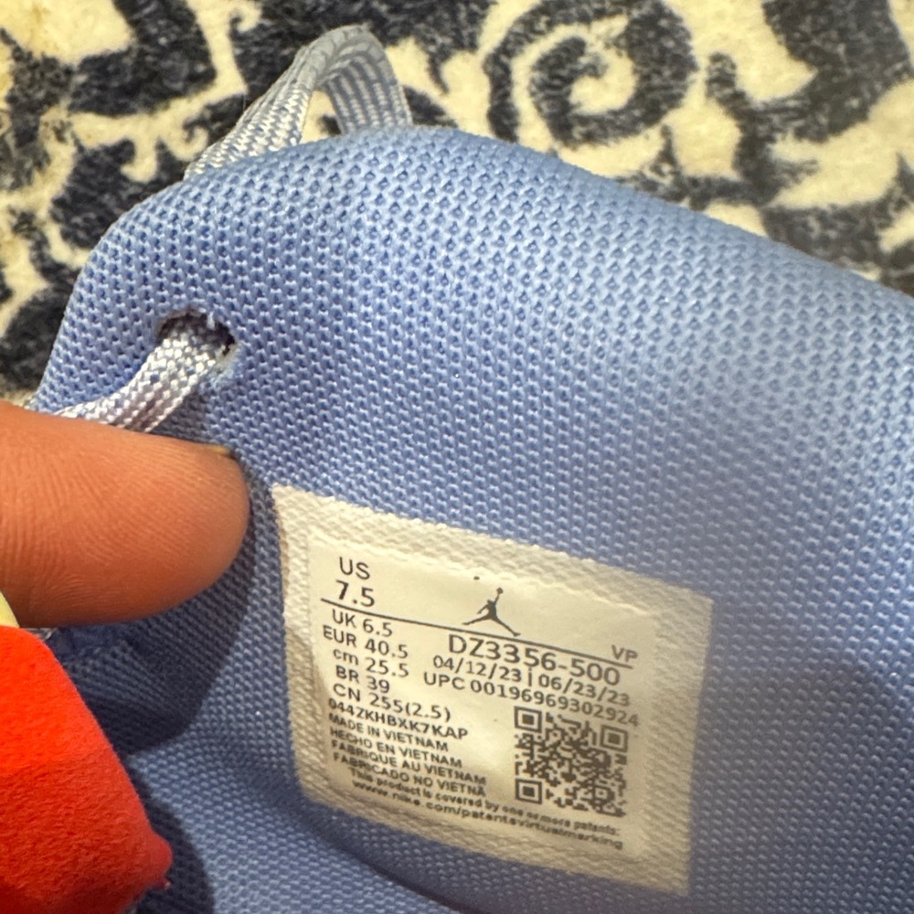 Nike Air Jordan in Soft Blue- brand new, never worn